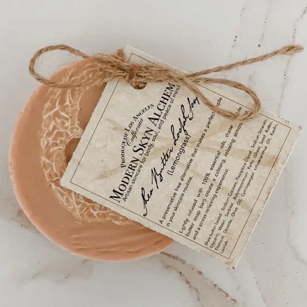 Lemongrass Loofah Soap Bar